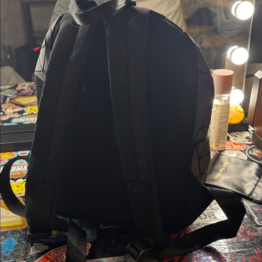 Holographic Geometric Mini Backpack - Iridescent Prism - Picture 3 of 4